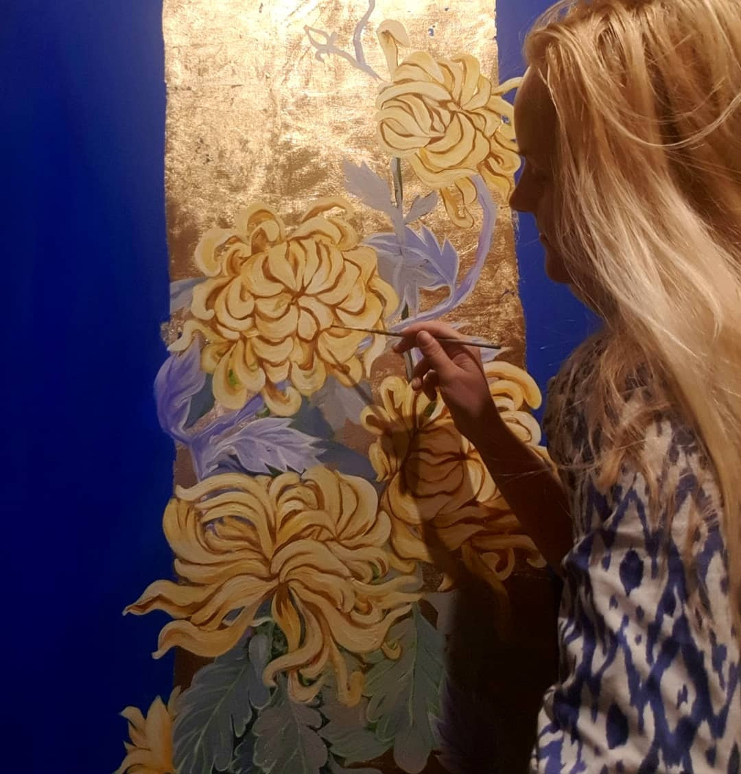 Картина желтые цветы