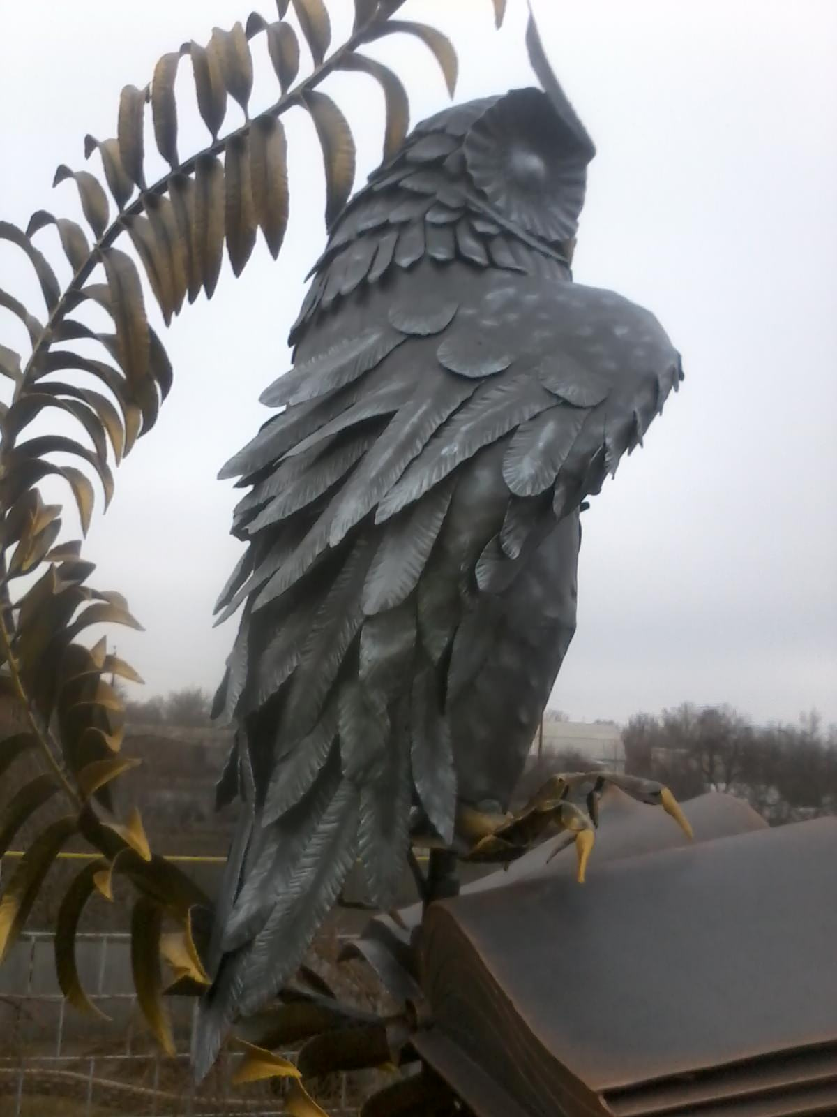 Флюгер ФИЛИН, кованая сова