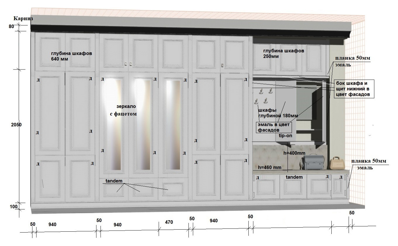 Гардероб для прихожей