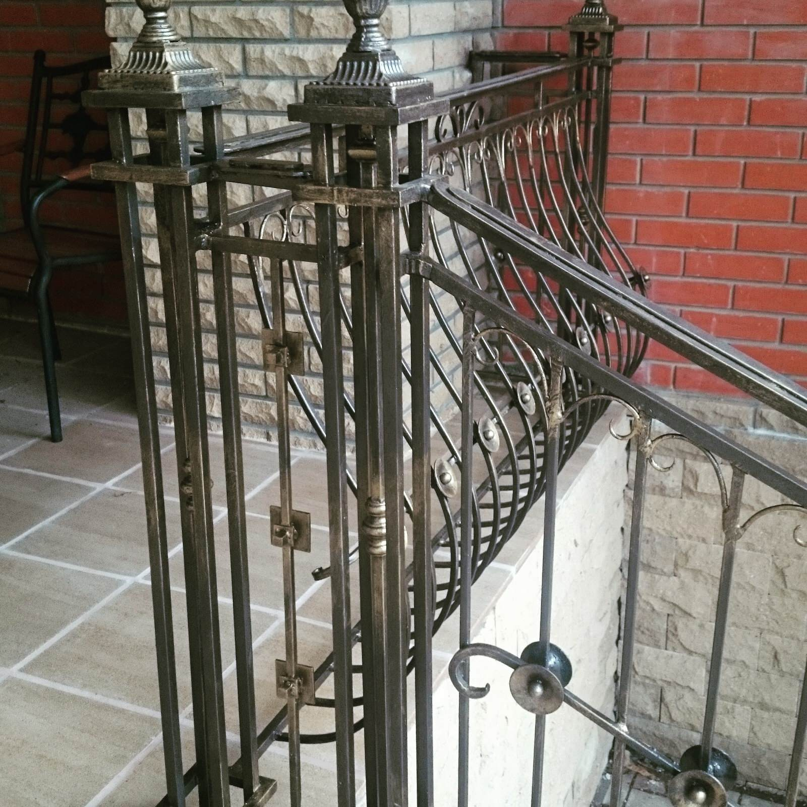 Кованые перила в стиле испания