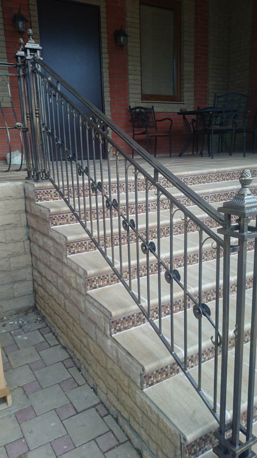 Кованые перила в стиле испания