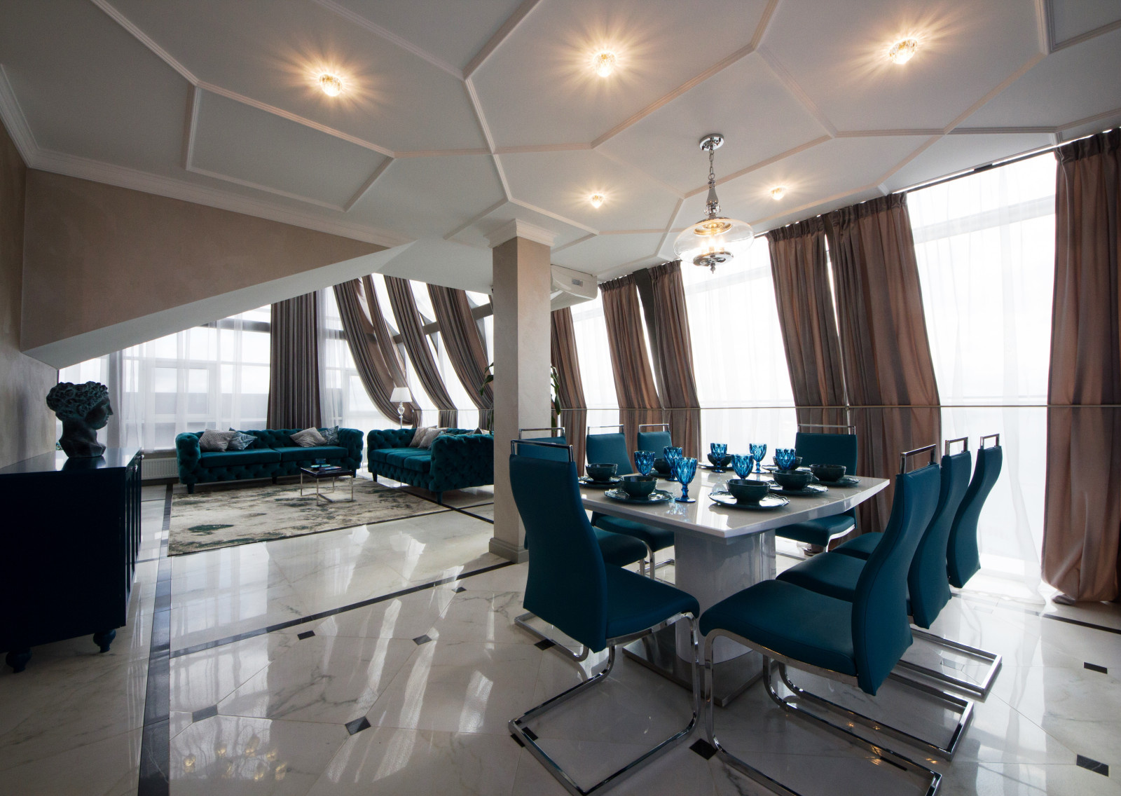 Городская квартира и баня, Дизайнер Евгения Лазарева