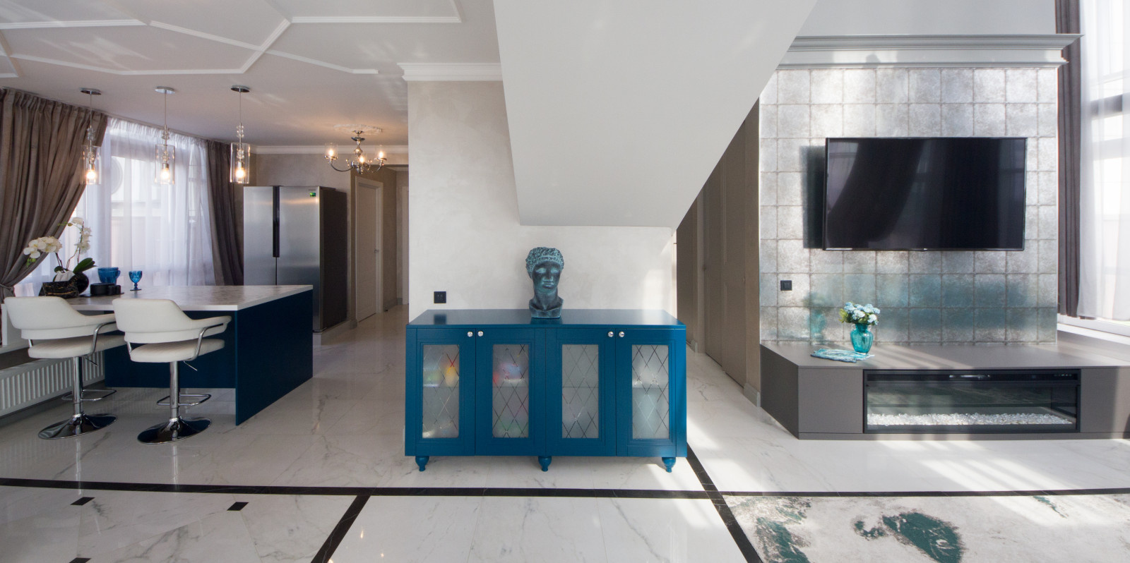 Городская квартира и баня, Дизайнер Евгения Лазарева