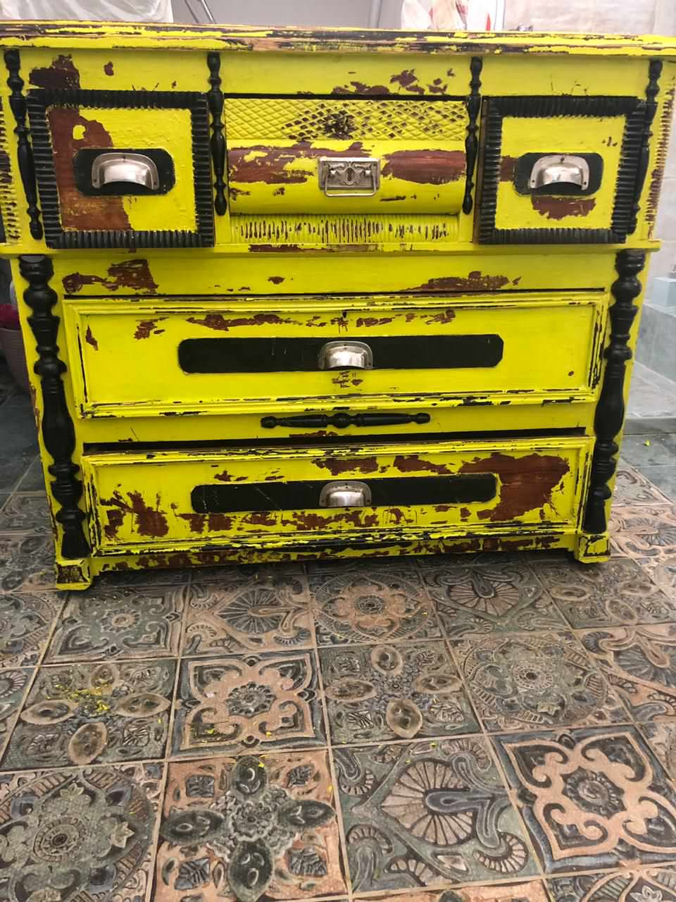 Комод и зеркало Шебби Шик