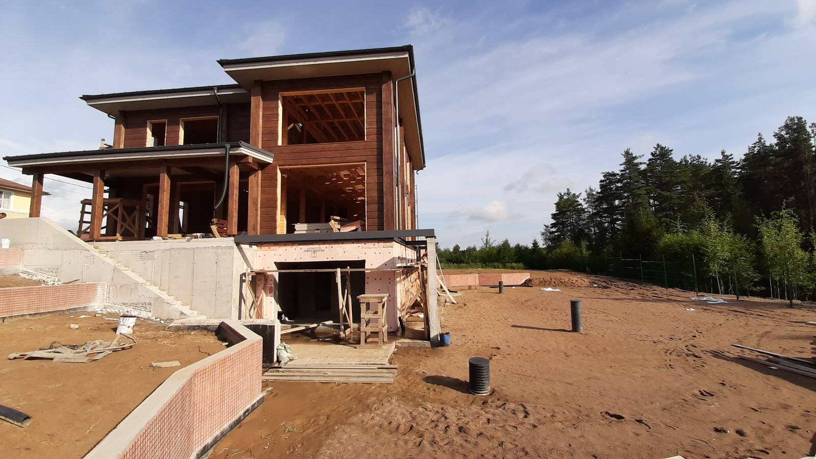 Скотное_Строительство дома из клееного бруса