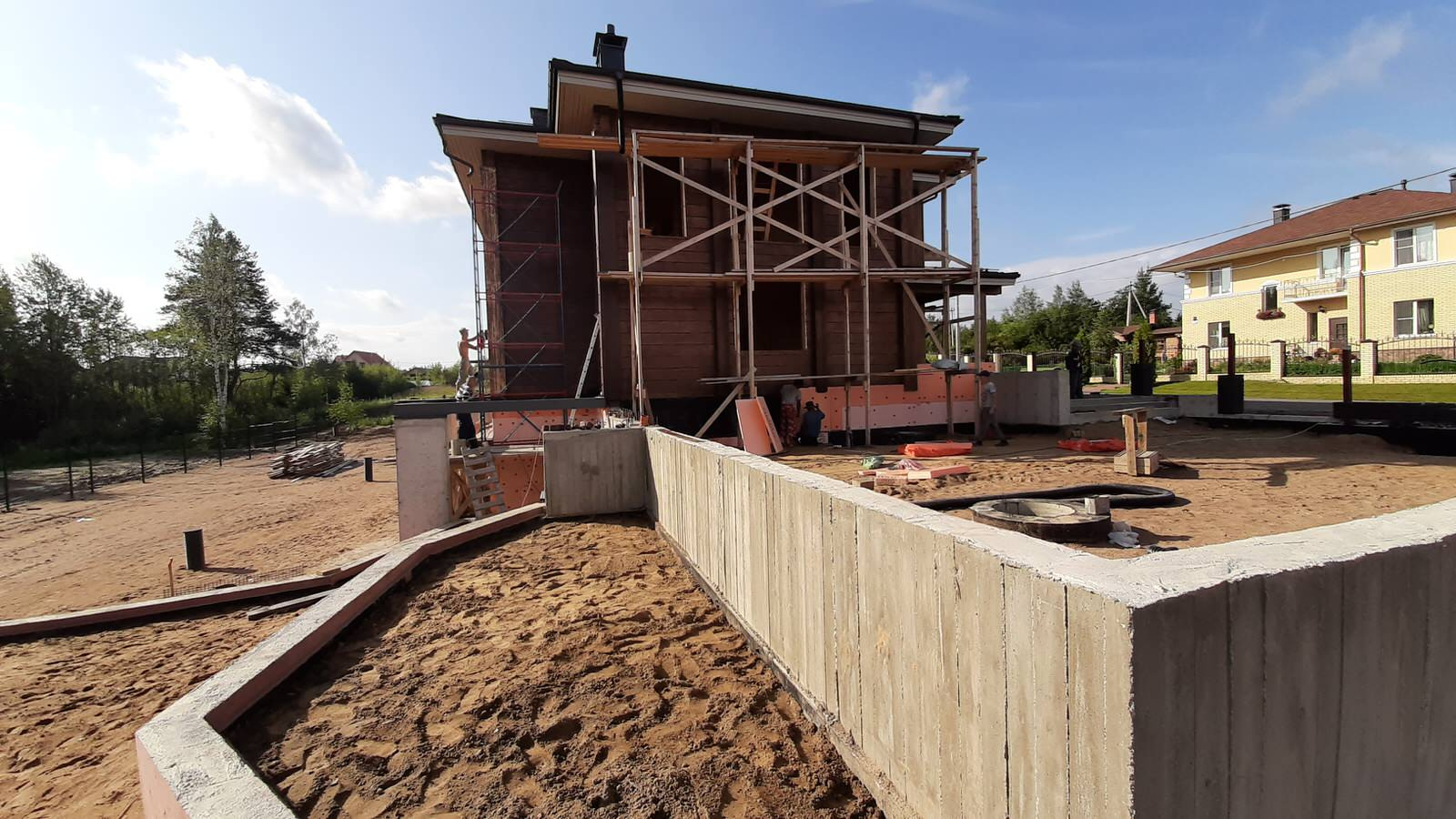 Скотное_Строительство дома из клееного бруса