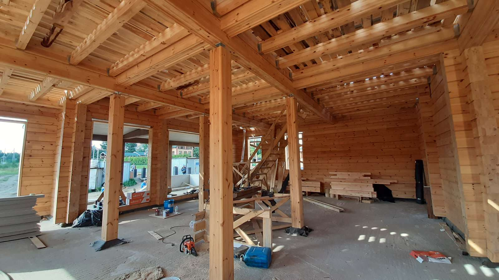 Скотное_Строительство дома из клееного бруса