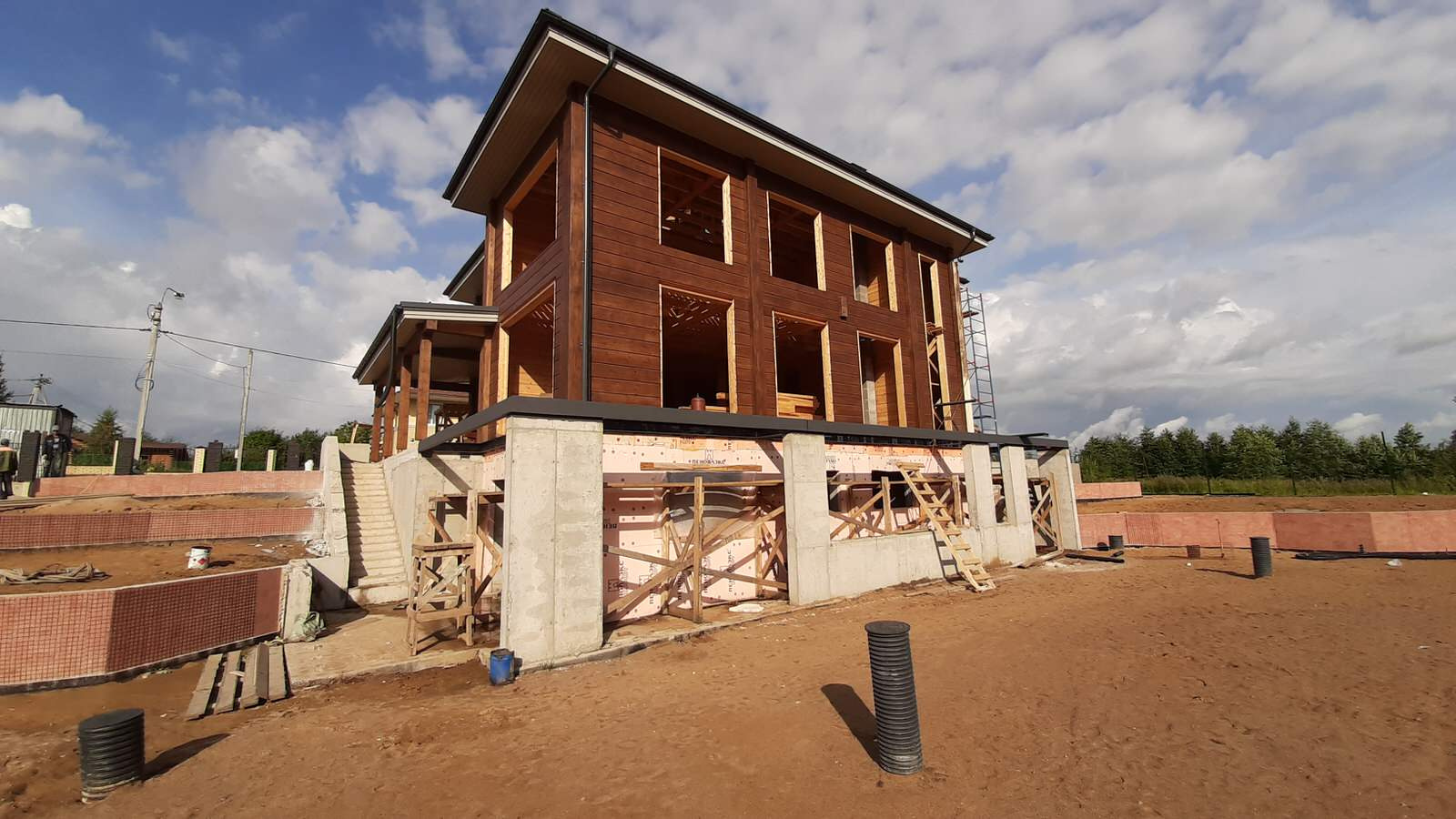 Скотное_Строительство дома из клееного бруса