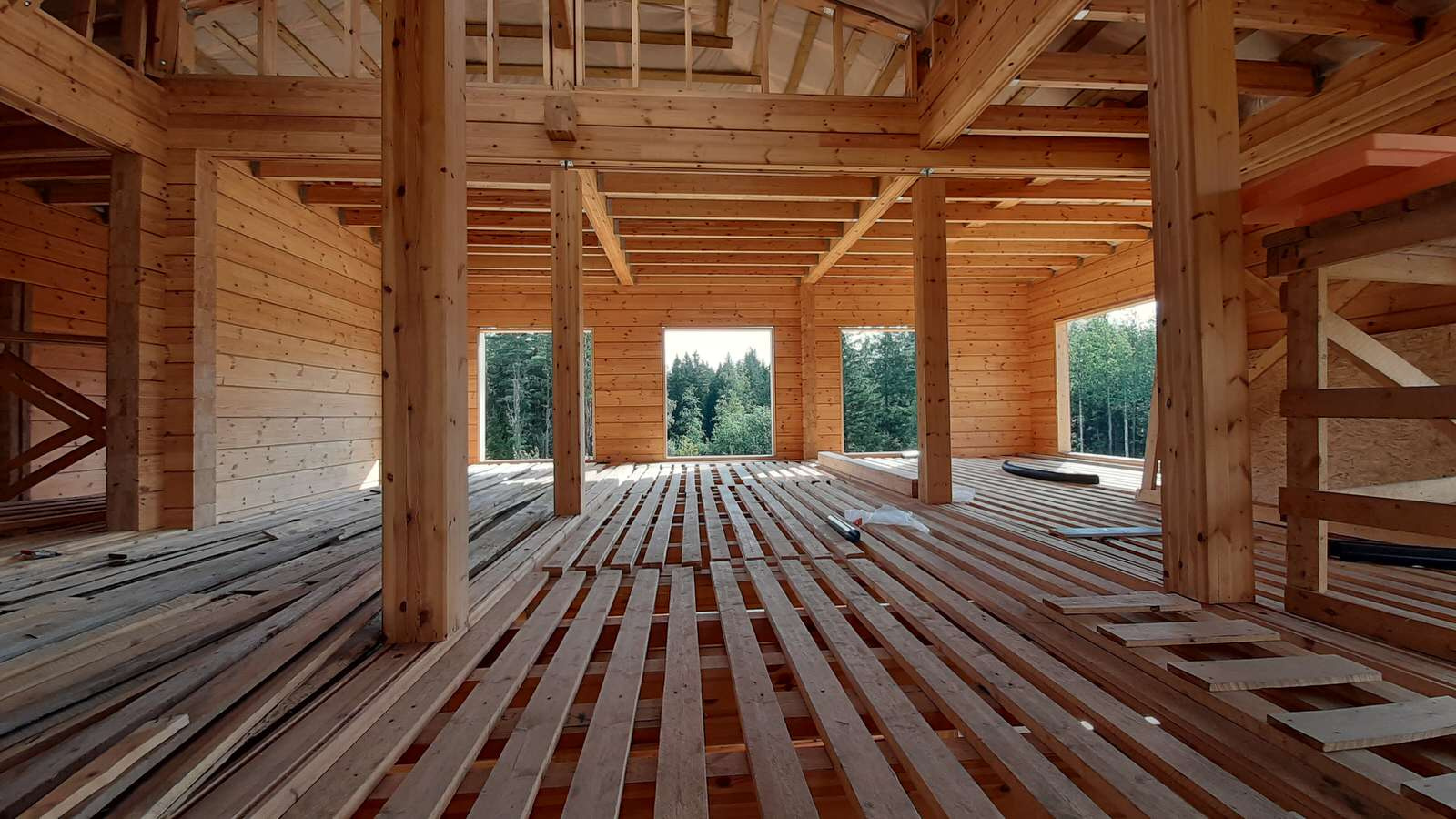 Скотное_Строительство дома из клееного бруса