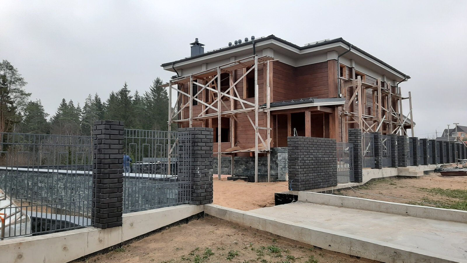 Скотное_Строительство дома из клееного бруса
