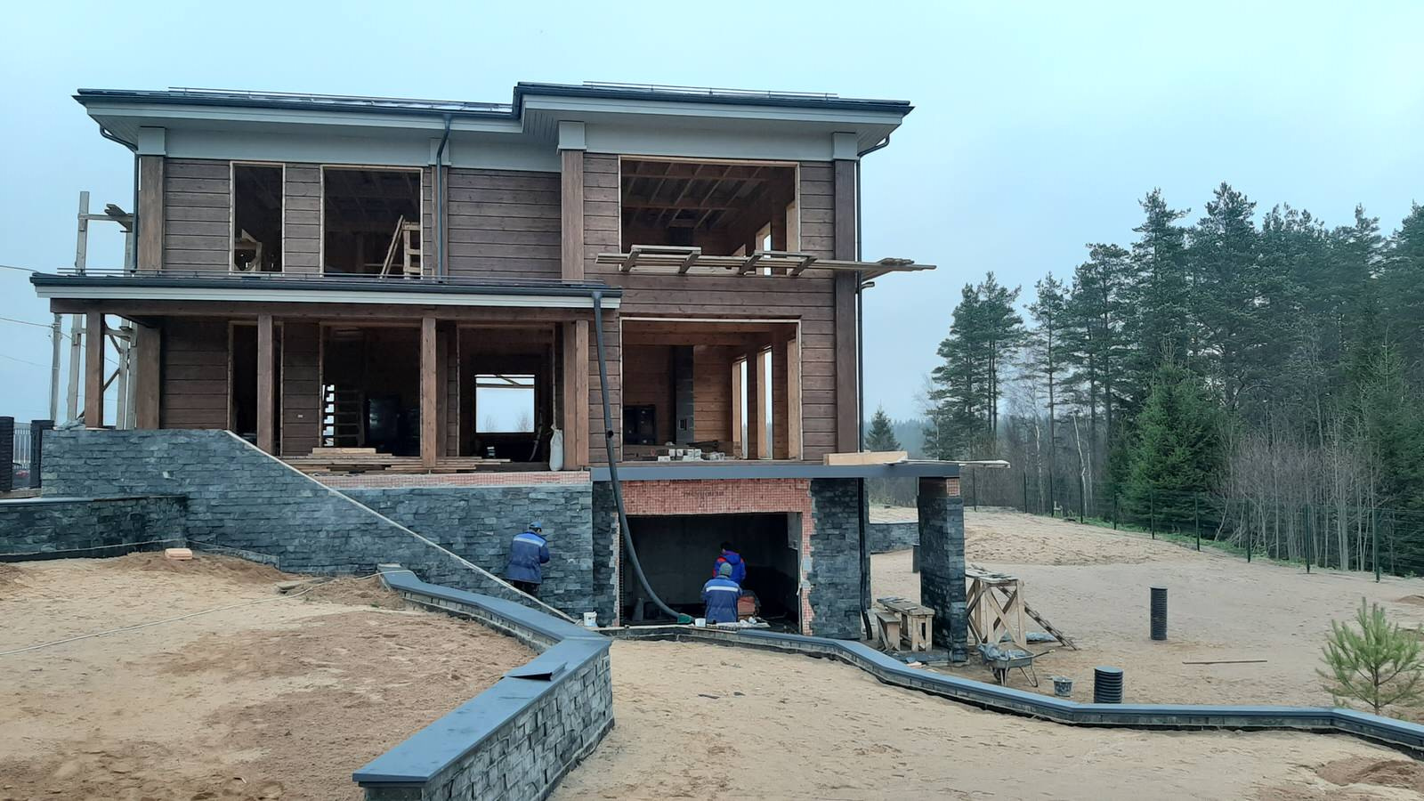 Скотное_Строительство дома из клееного бруса