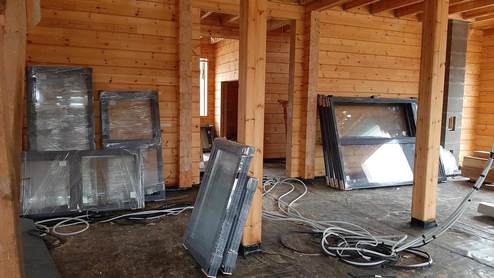 Скотное_Строительство дома из клееного бруса