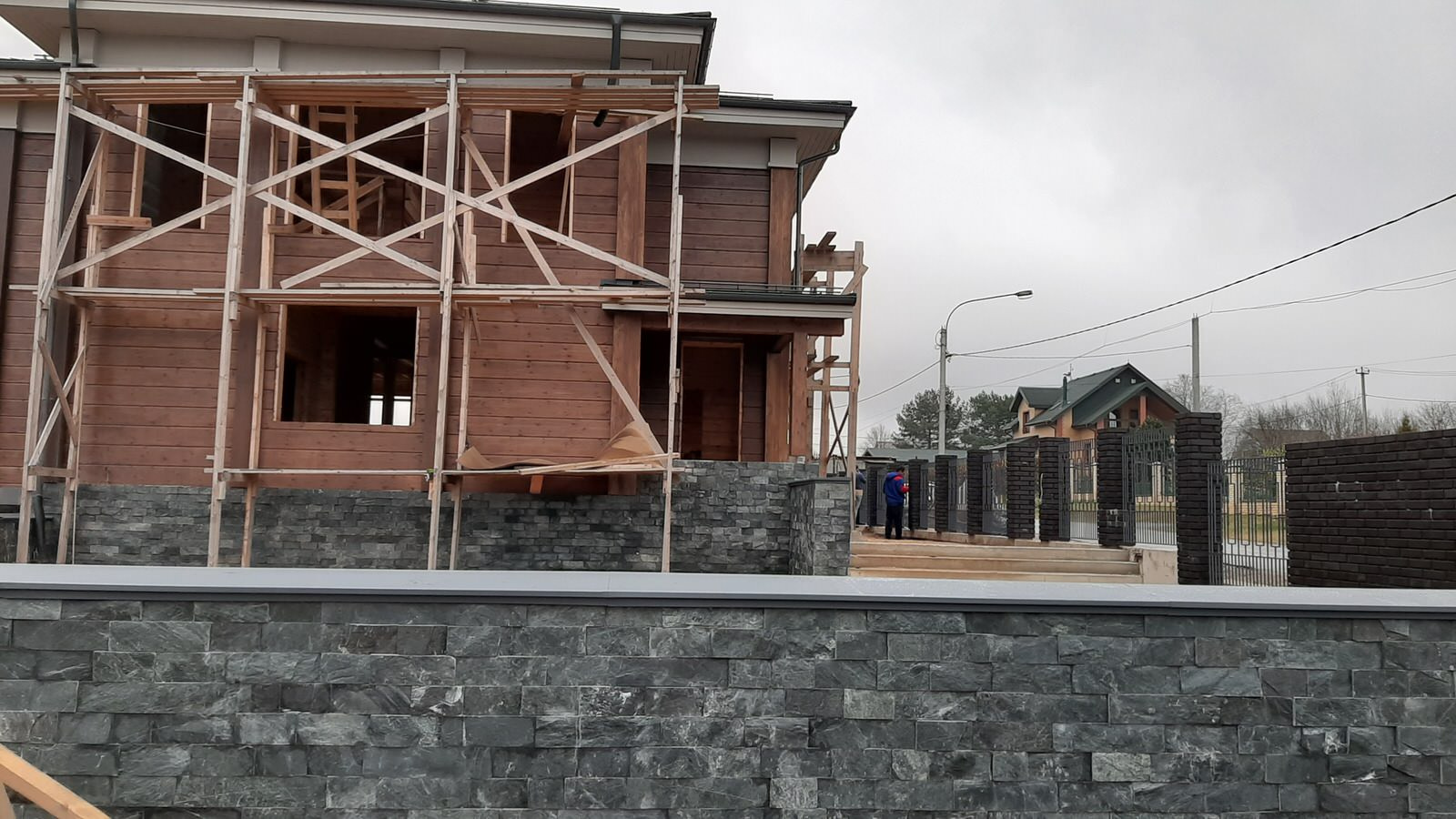 Скотное_Строительство дома из клееного бруса