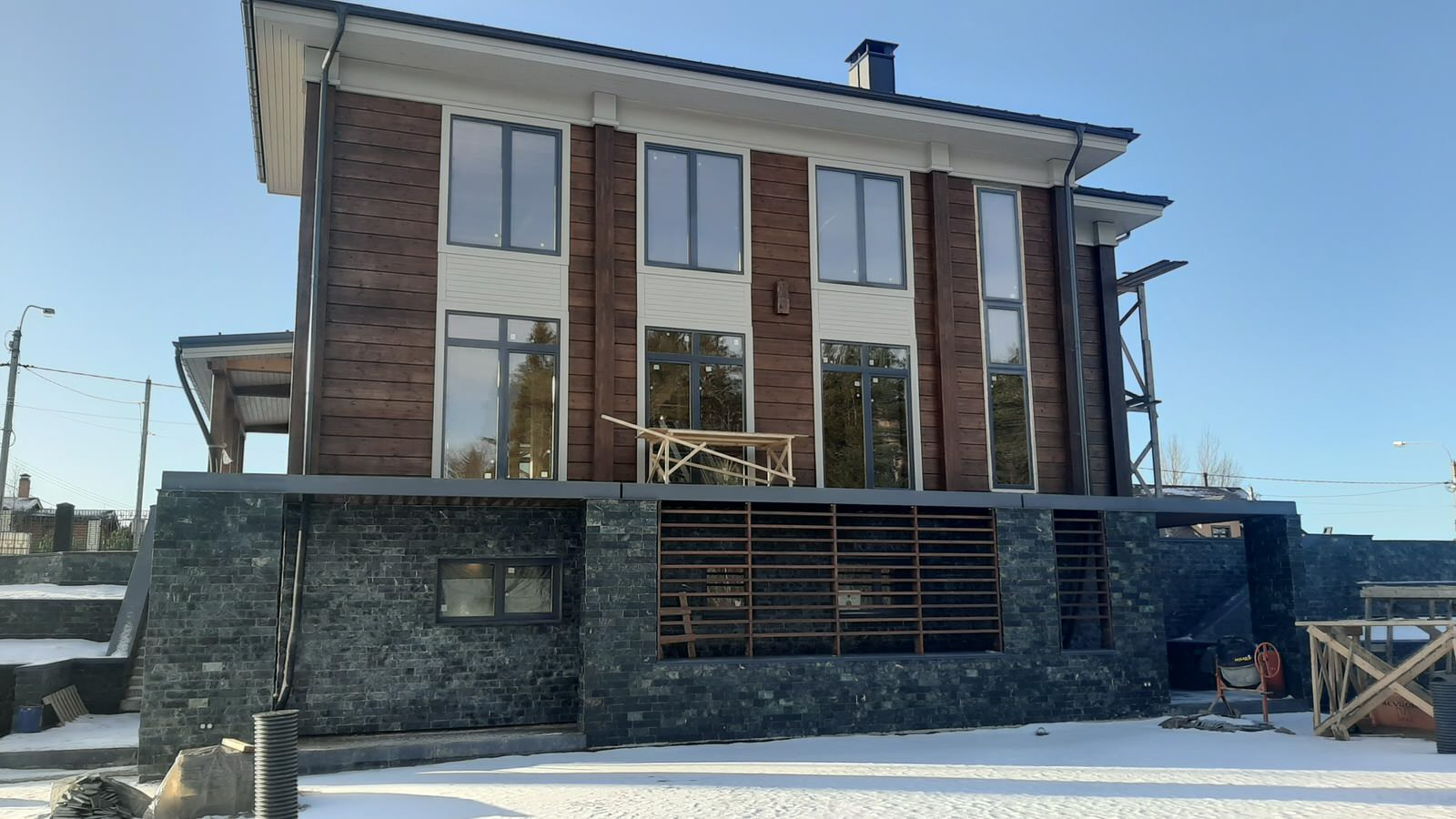 Скотное_Строительство дома из клееного бруса