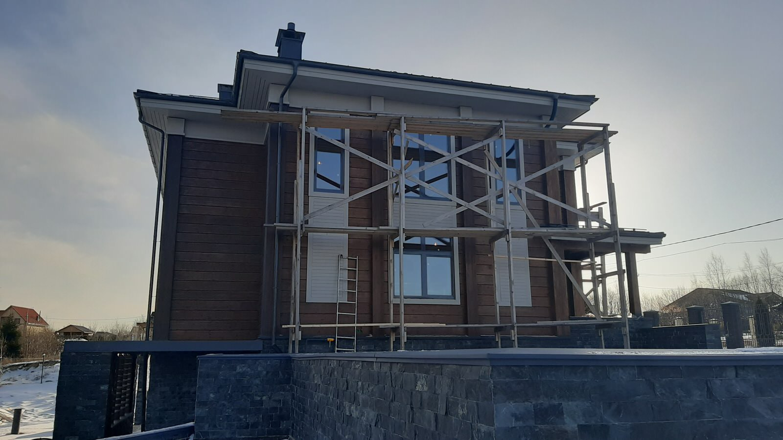 Скотное_Строительство дома из клееного бруса