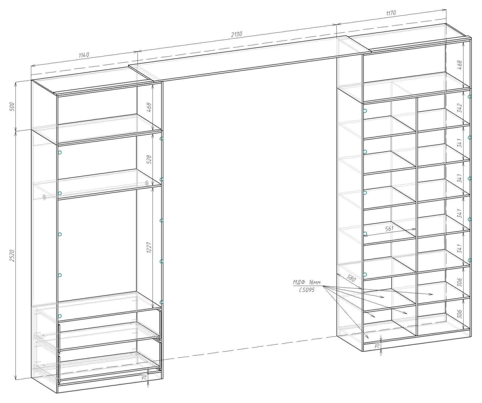 19006/07_Комплект мебели для детской