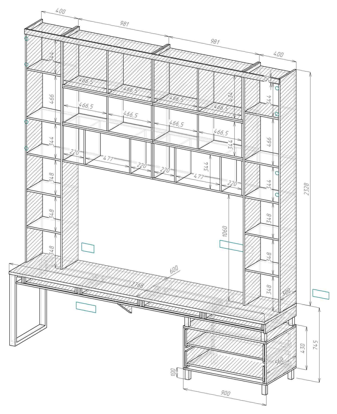 19006/07_Комплект мебели для детской