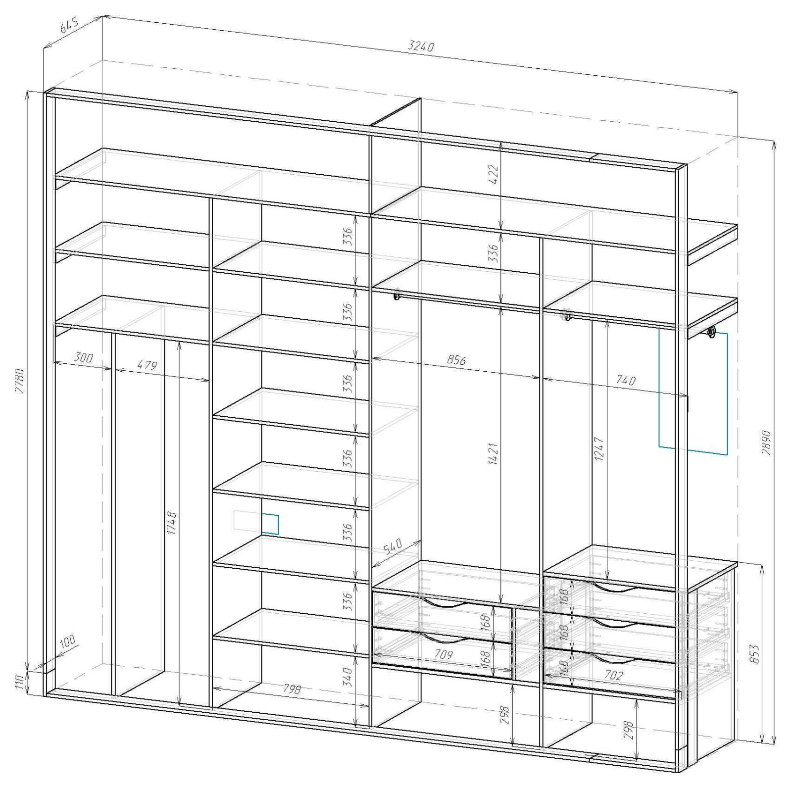 19040_Набор мебели в квартиру в стиле Лофт