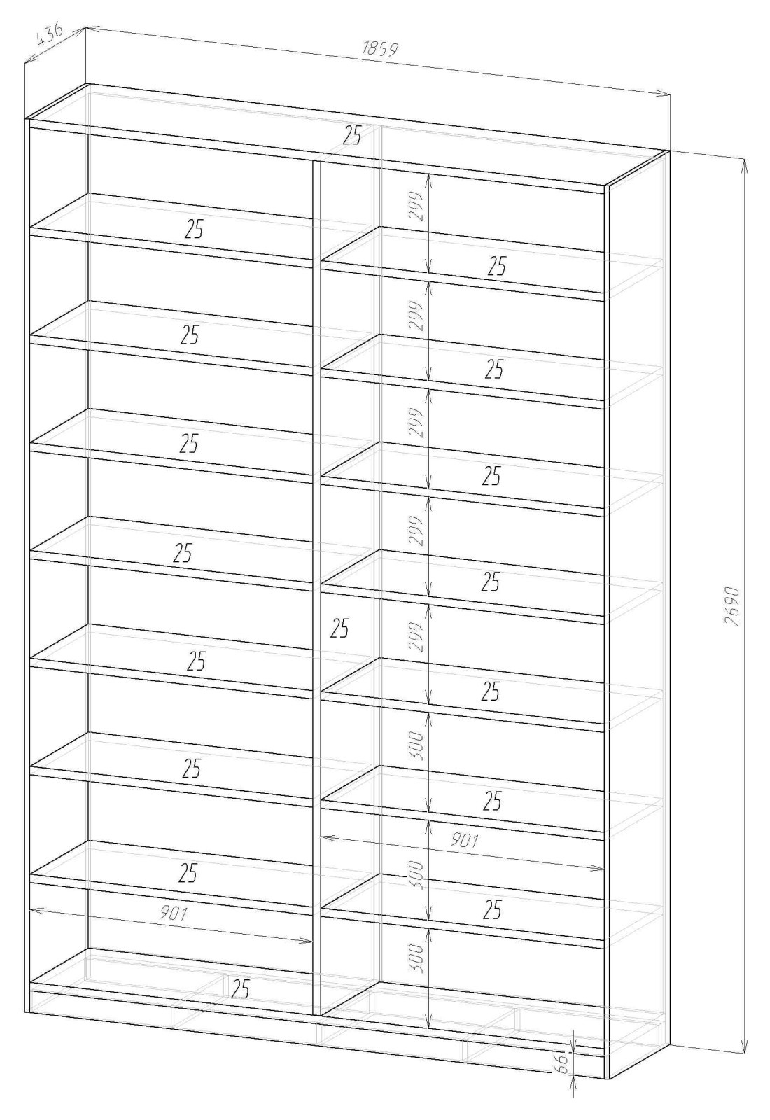 19040_Набор мебели в квартиру в стиле Лофт