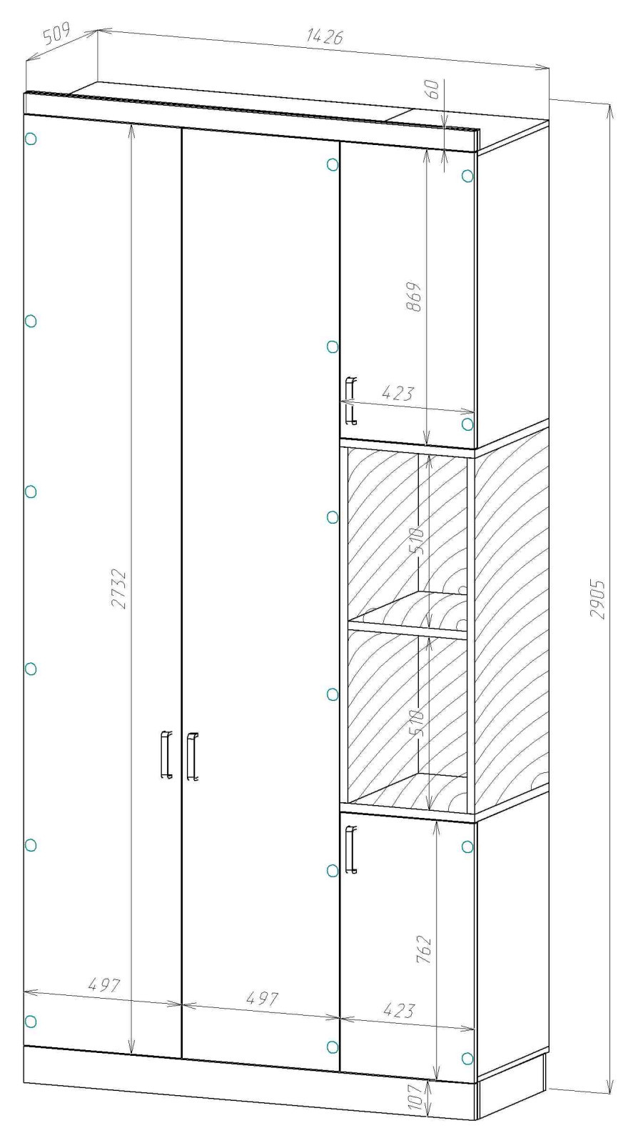 19040_Набор мебели в квартиру в стиле Лофт