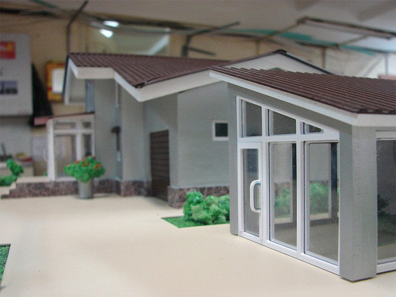 Архитектурный макет для ТПК "Алюминиевые конструкции"