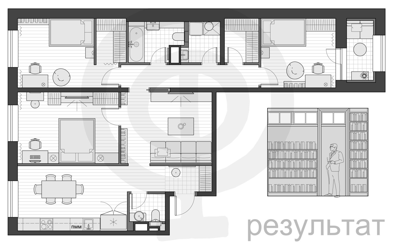 КВАРТИРА 102.2м²
