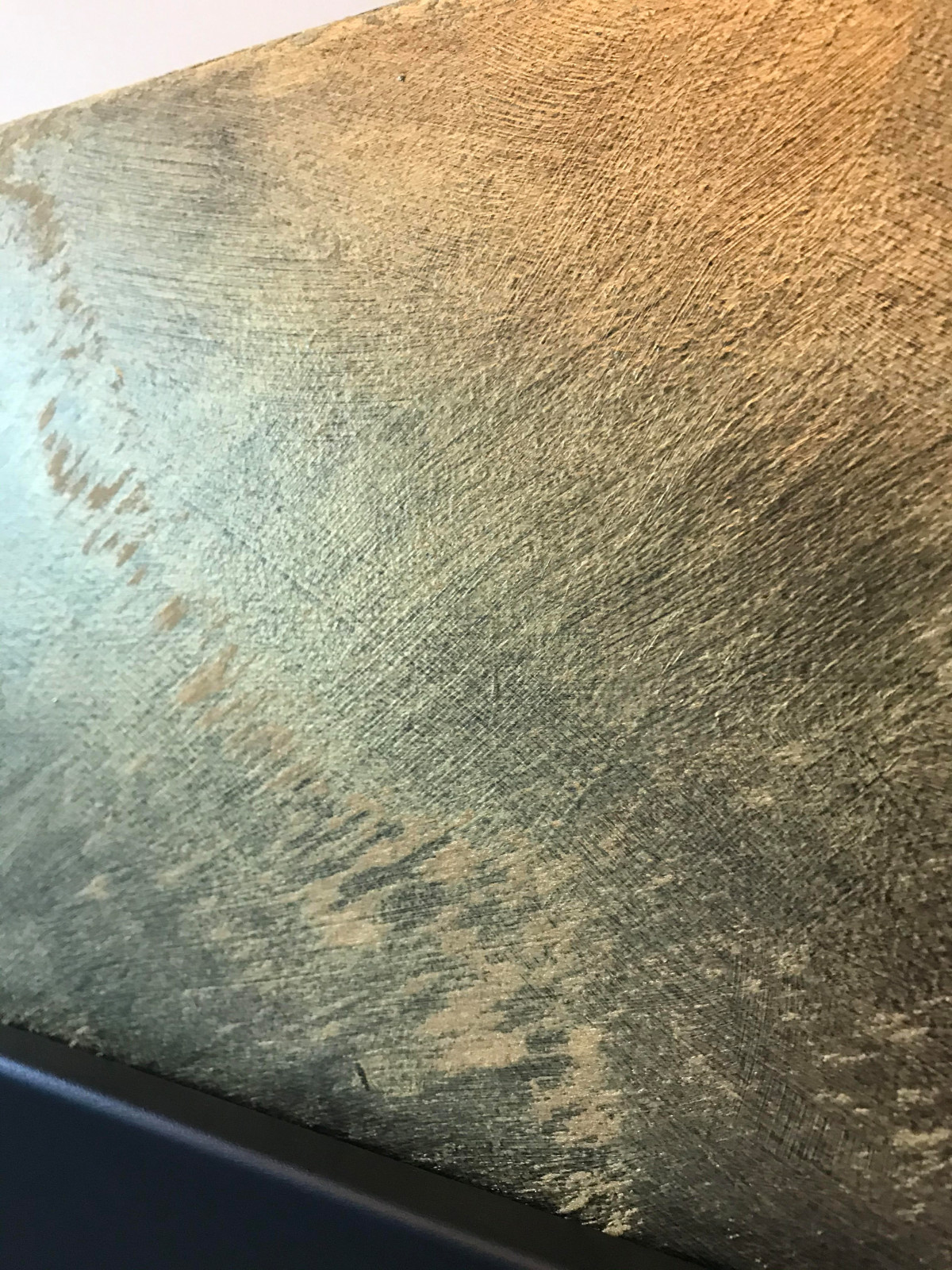 Sea wave on the fireplace