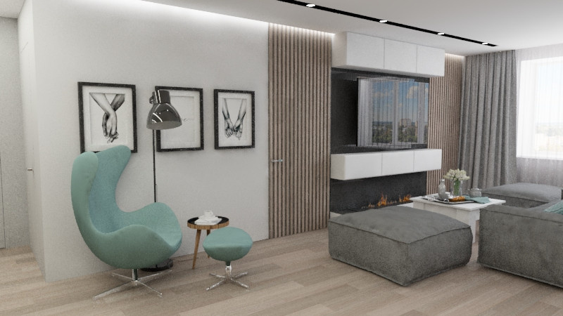 просторная кухня-гостиная