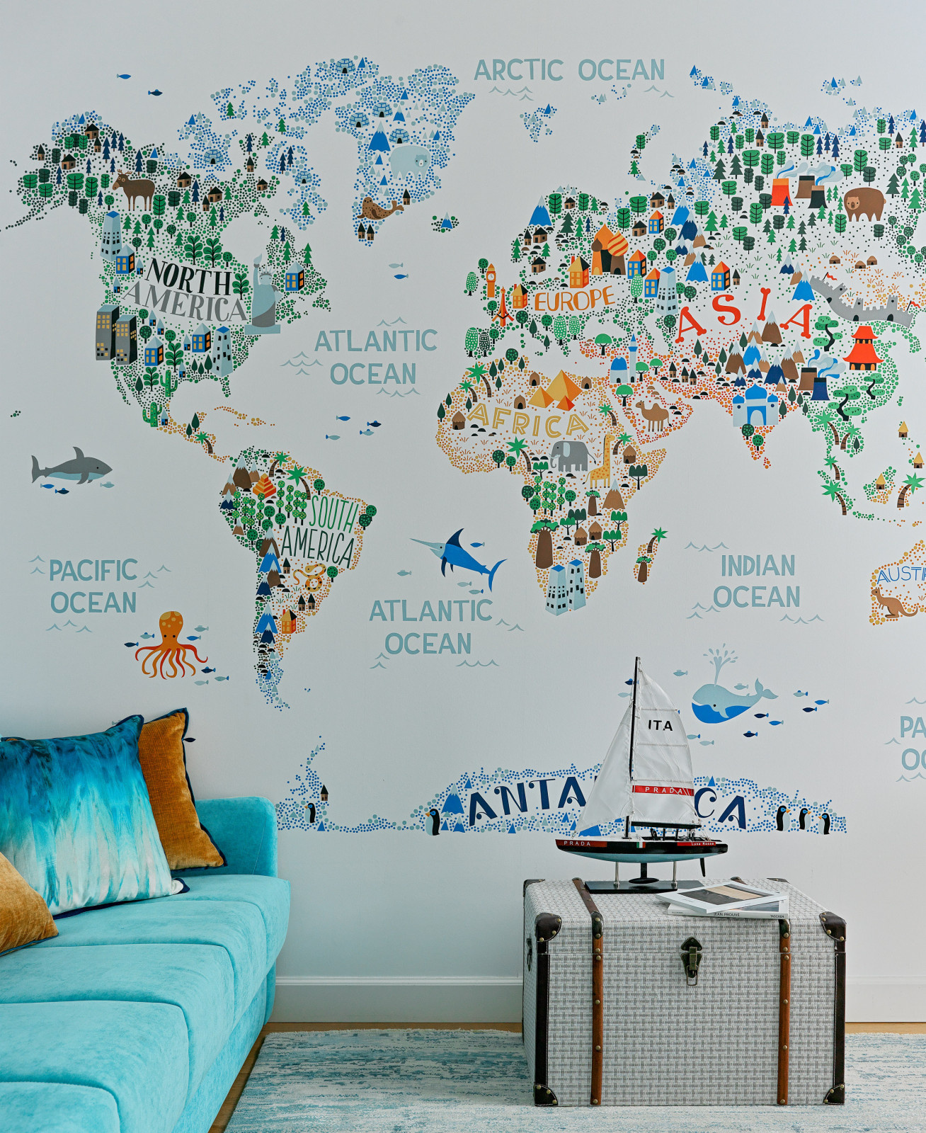 Яркая квартира для путешественников