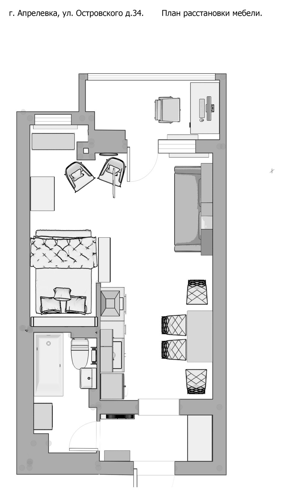 квартира - студия 38м2