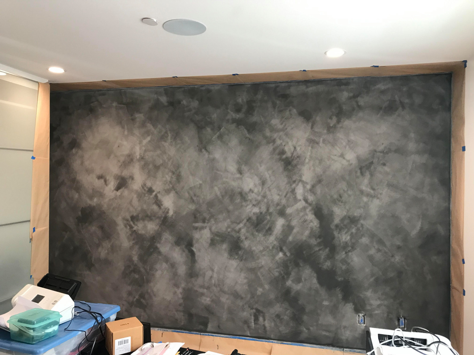 Accent walls with Lime Paint