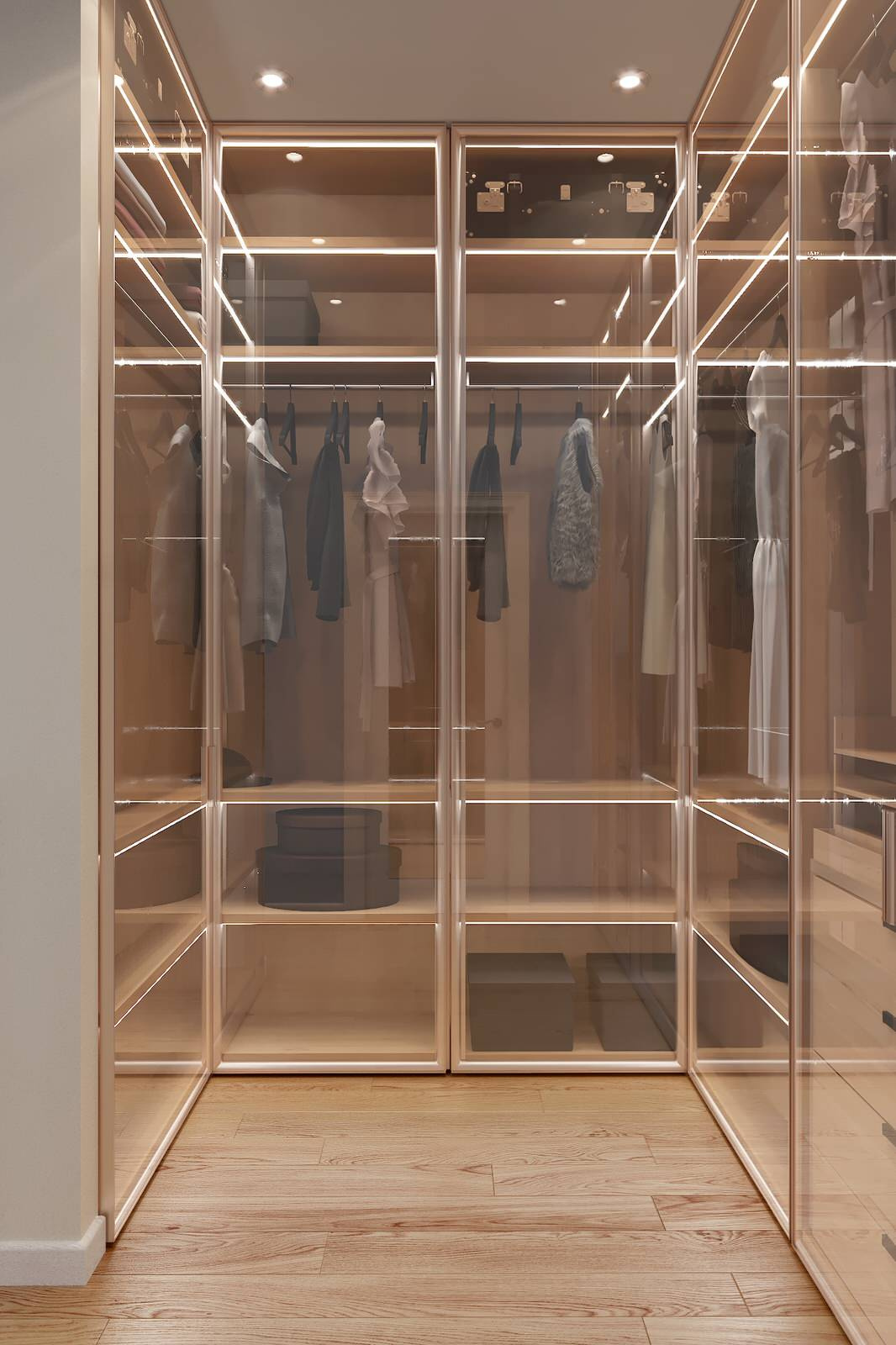 Нежный бело-голубой интерьер