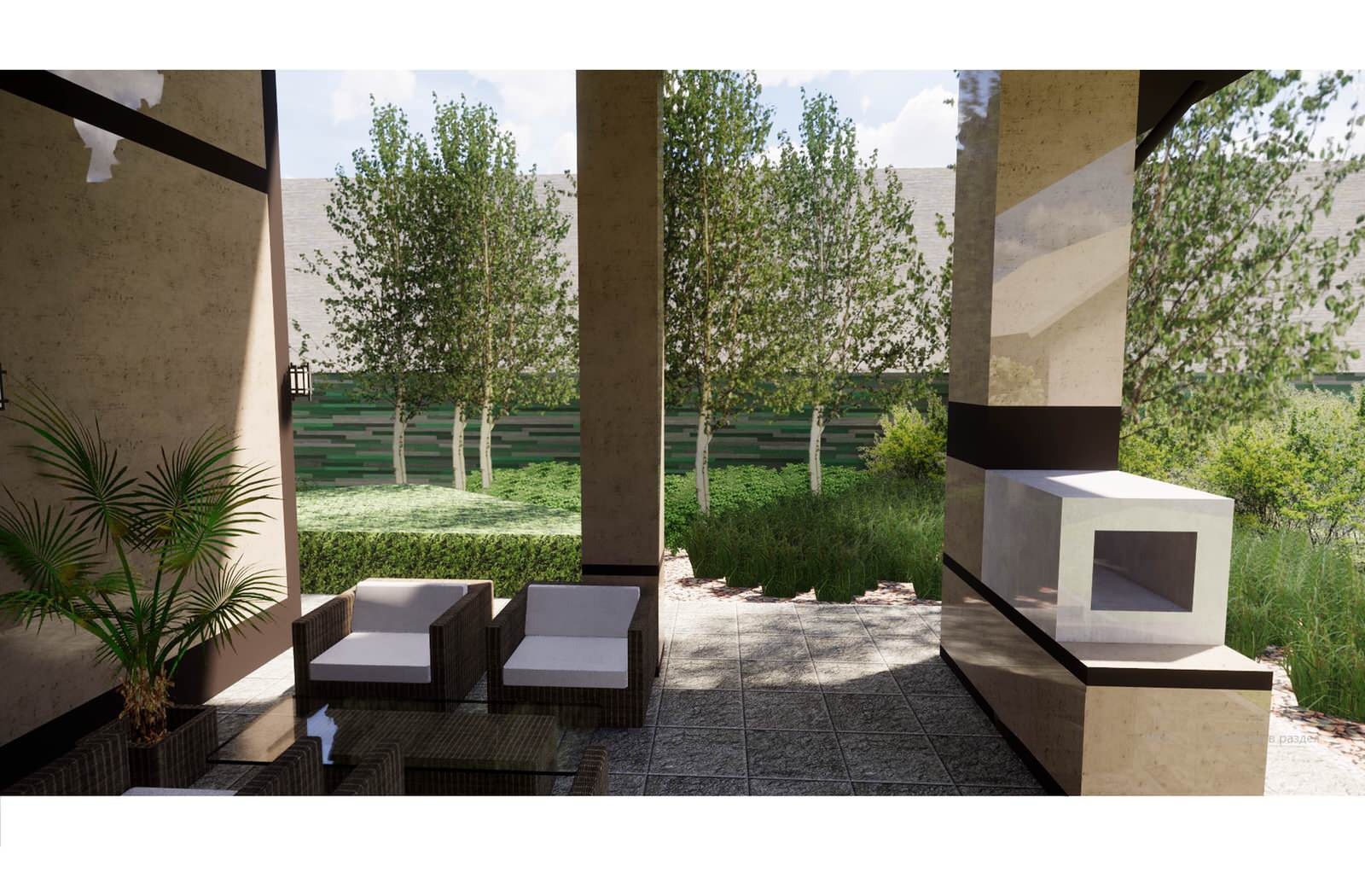 вид с террасы