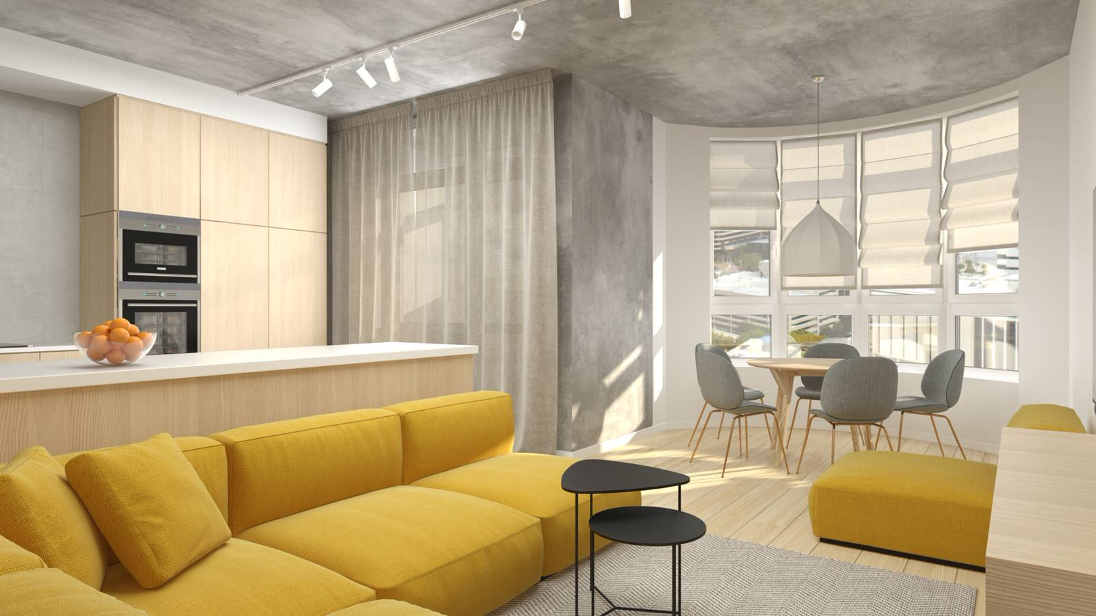 Серые тона в интерьере - современно и стильно