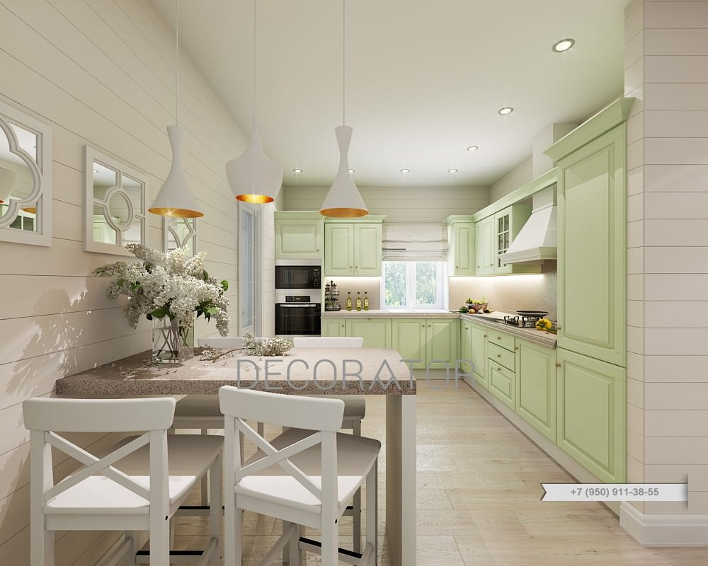 кухня в загородном доме