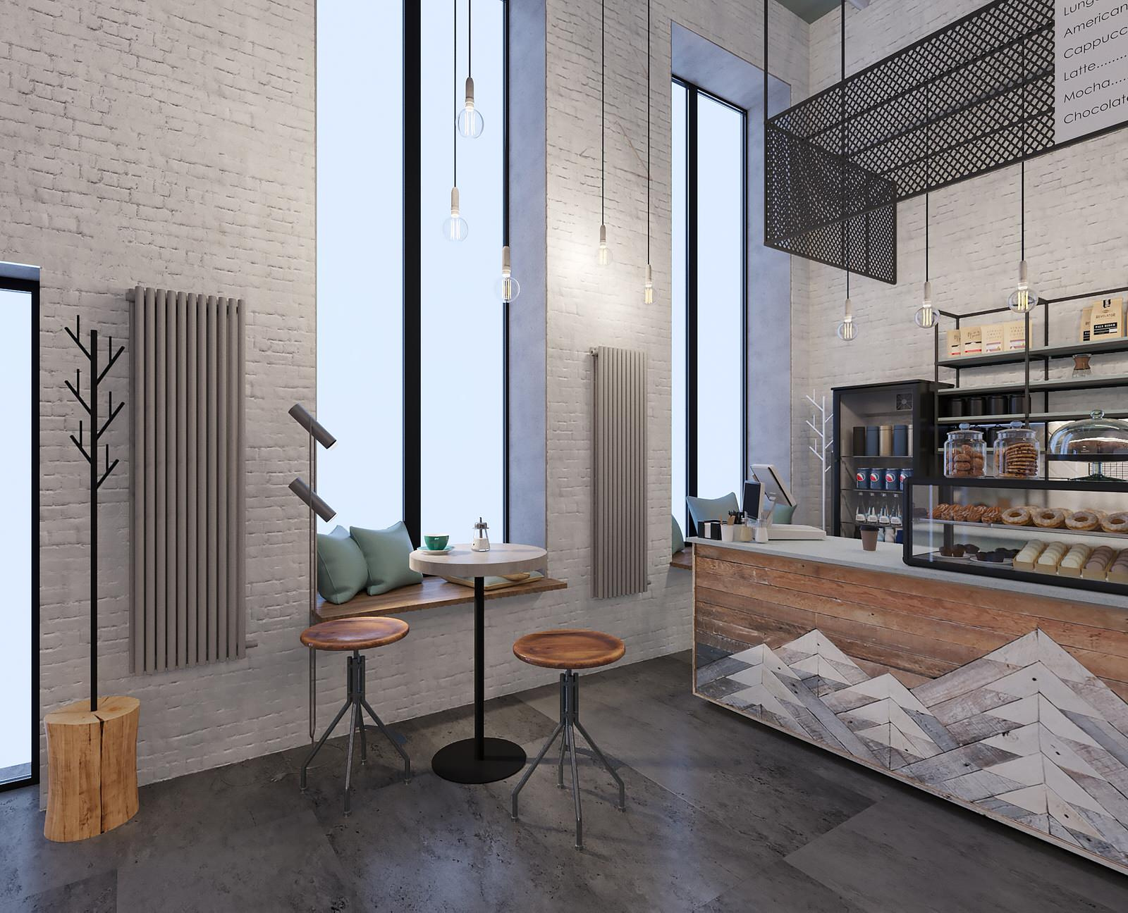 Визуализация NMTN coffee -  кофейня в Севкабель Порт