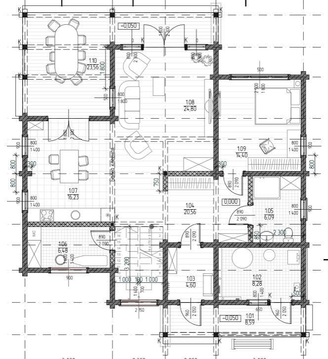 Дом из клееного бруса 215 м.кв.