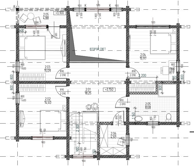 Дом из клееного бруса 215 м.кв.