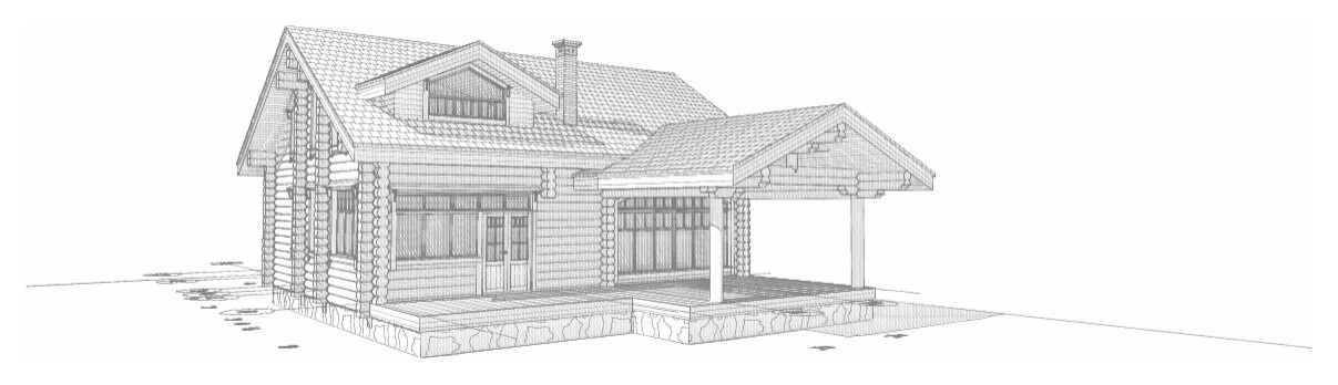 Дом из бревна ручной рубки 173 м.кв.