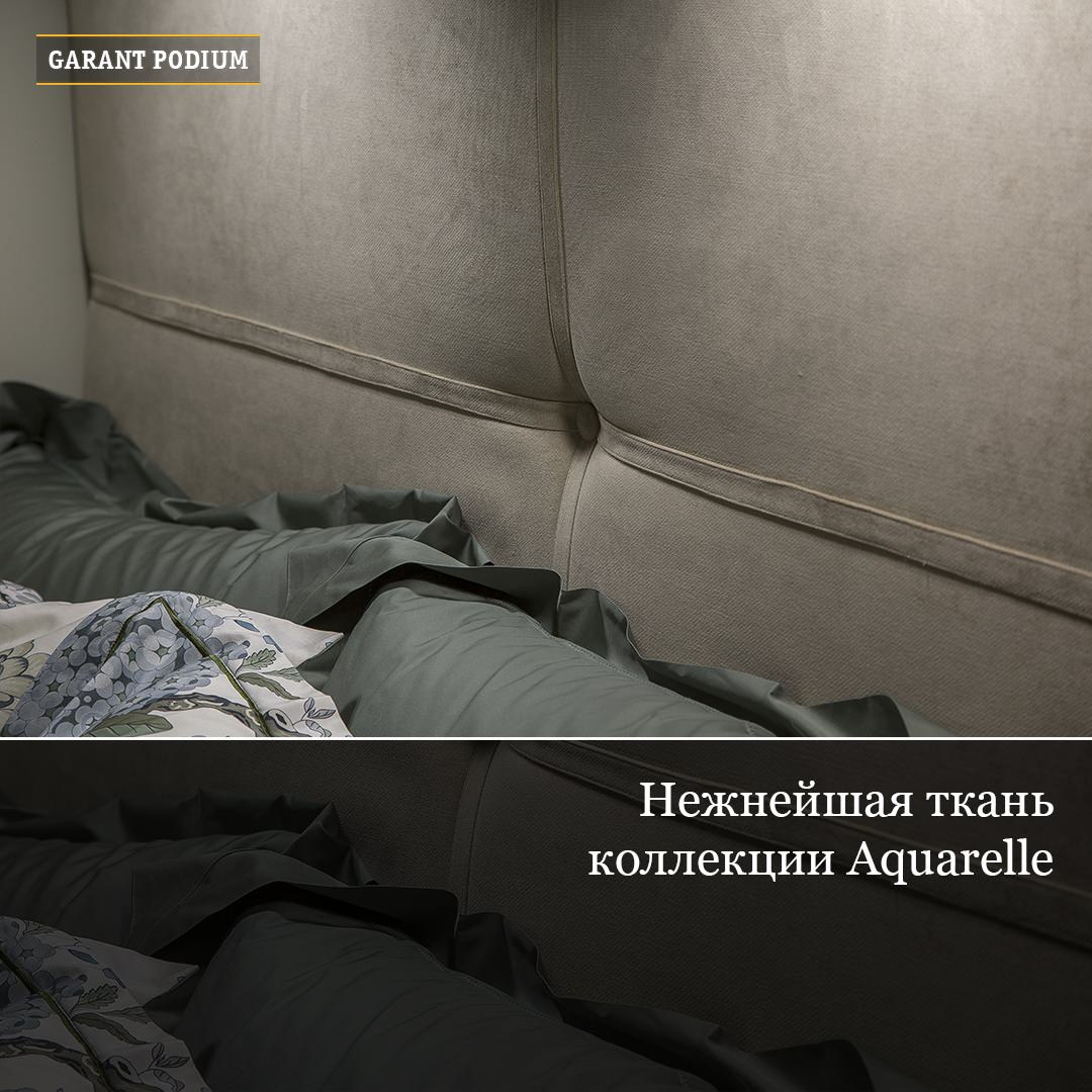 Мягкий подиум-кровать с ящиками Intima