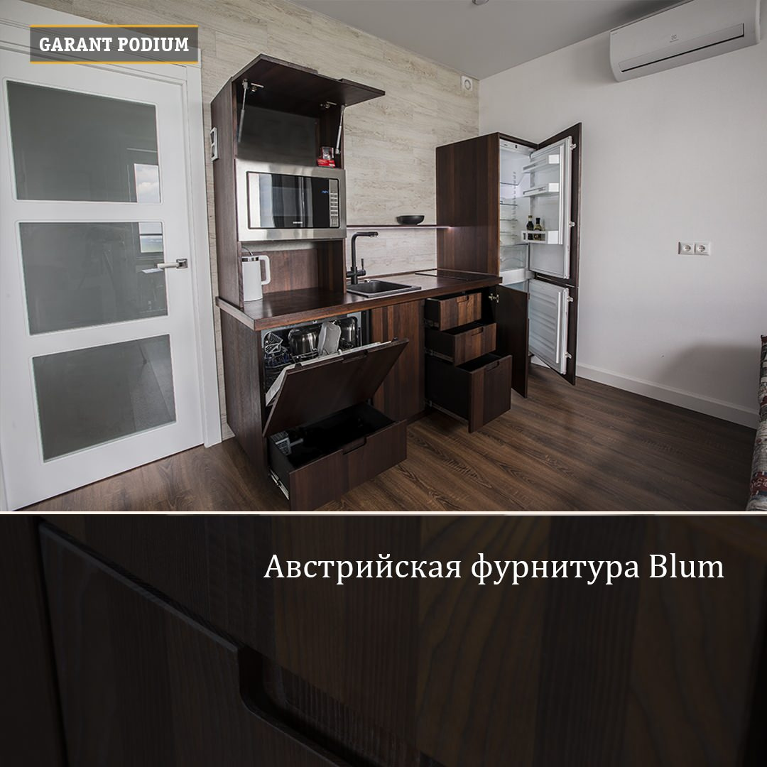 Кухня Mr.Brown из термированного массива ясеня