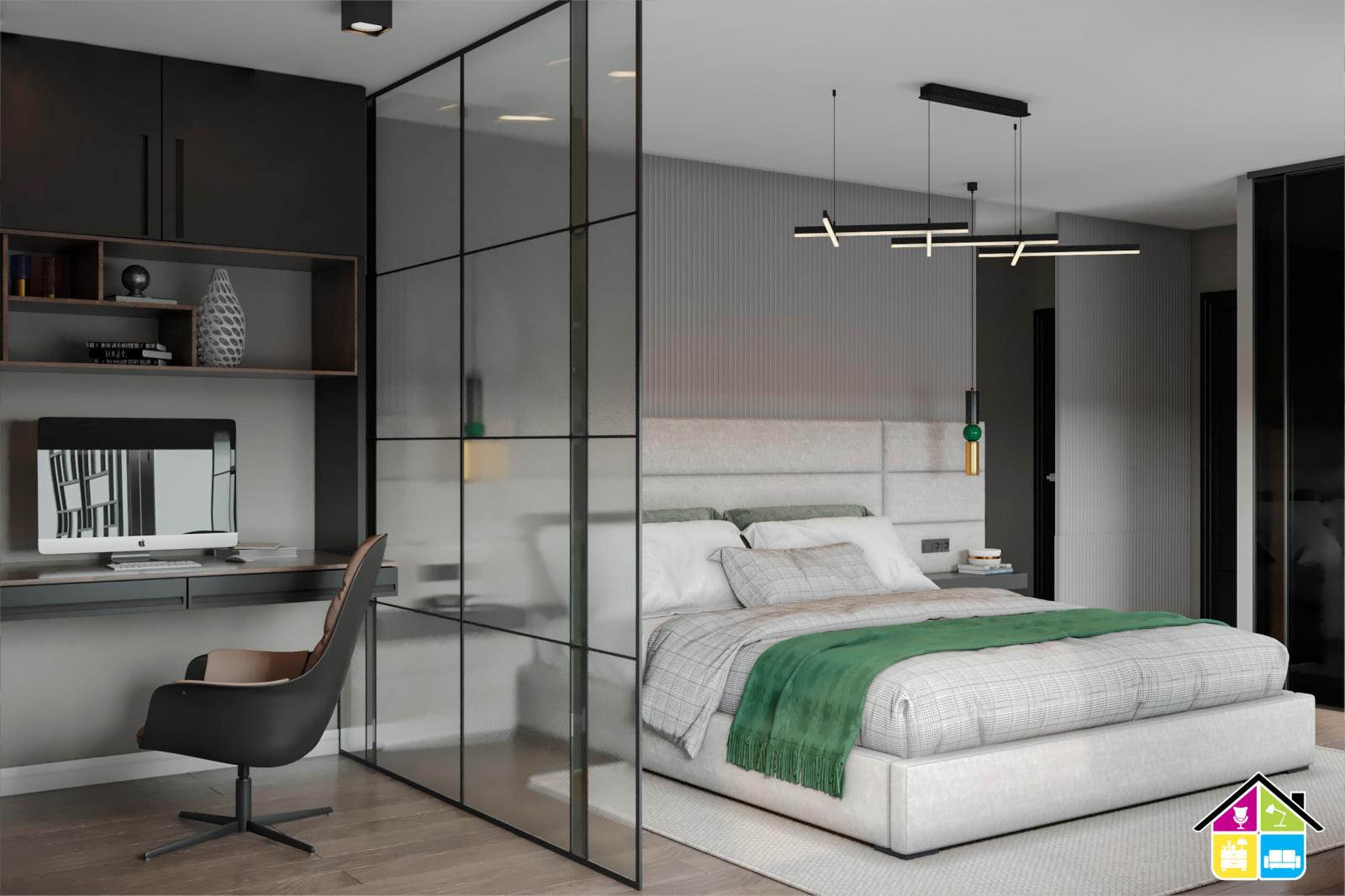 Дизайн проект квартиры Запарина 11, г.Хабаровск