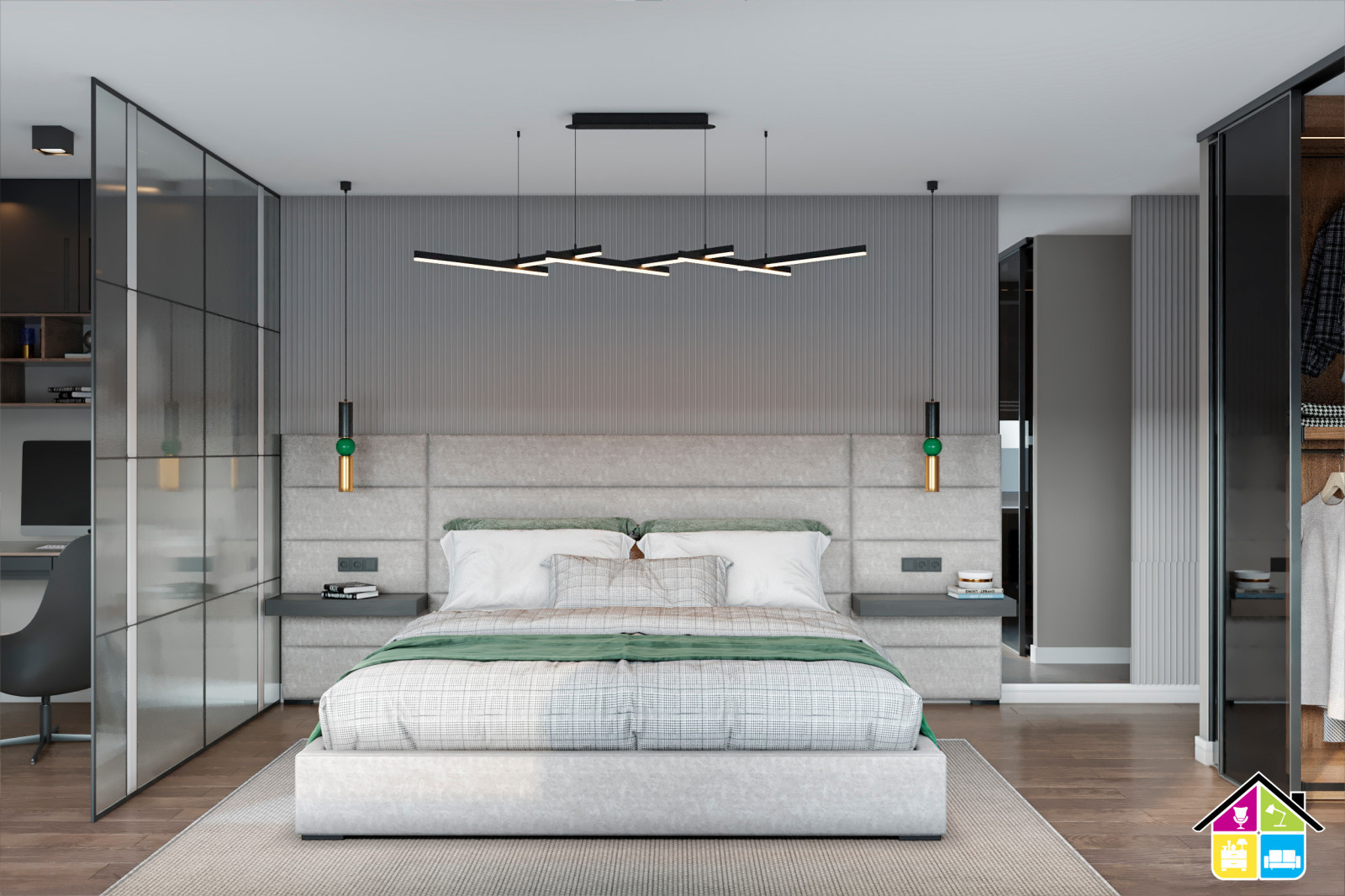 Дизайн проект квартиры Запарина 11, г.Хабаровск