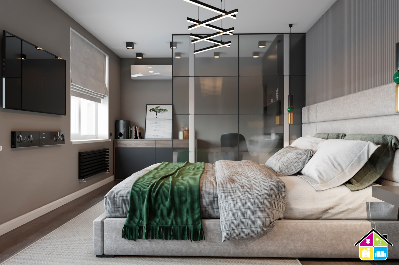 Дизайн проект квартиры Запарина 11, г.Хабаровск