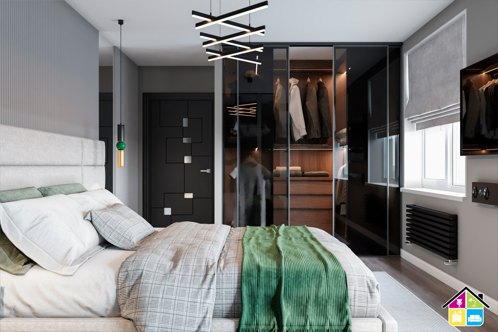 Дизайн проект квартиры Запарина 11, г.Хабаровск