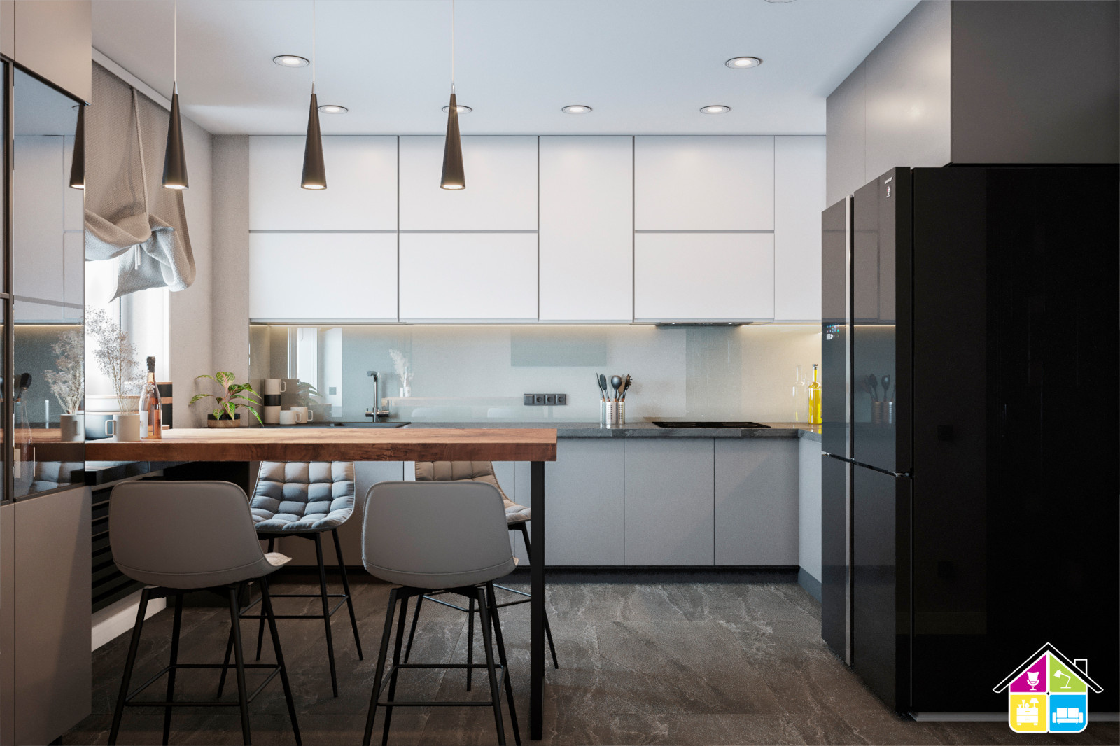 Дизайн проект квартиры Запарина 11, г.Хабаровск