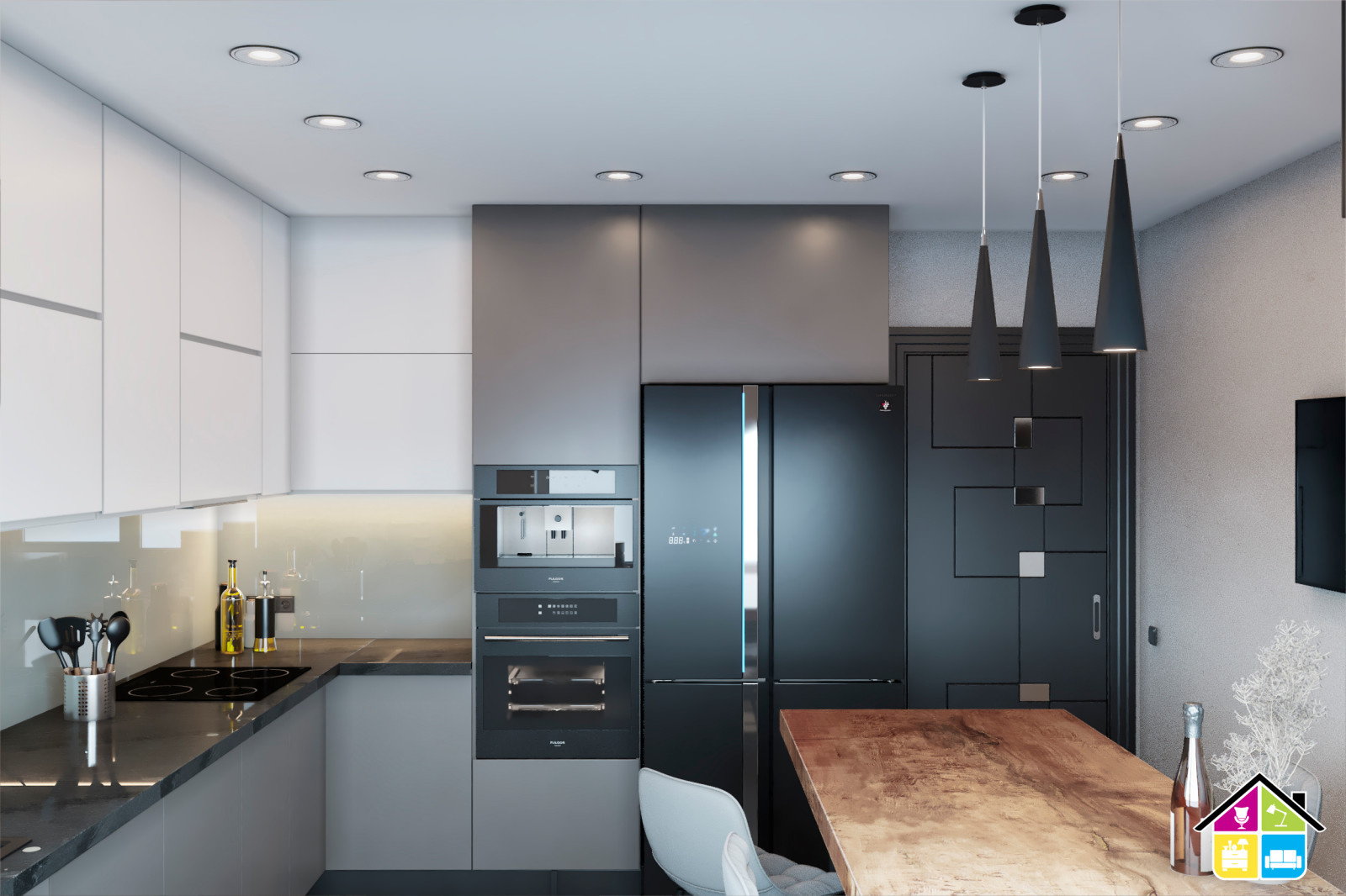 Дизайн проект квартиры Запарина 11, г.Хабаровск