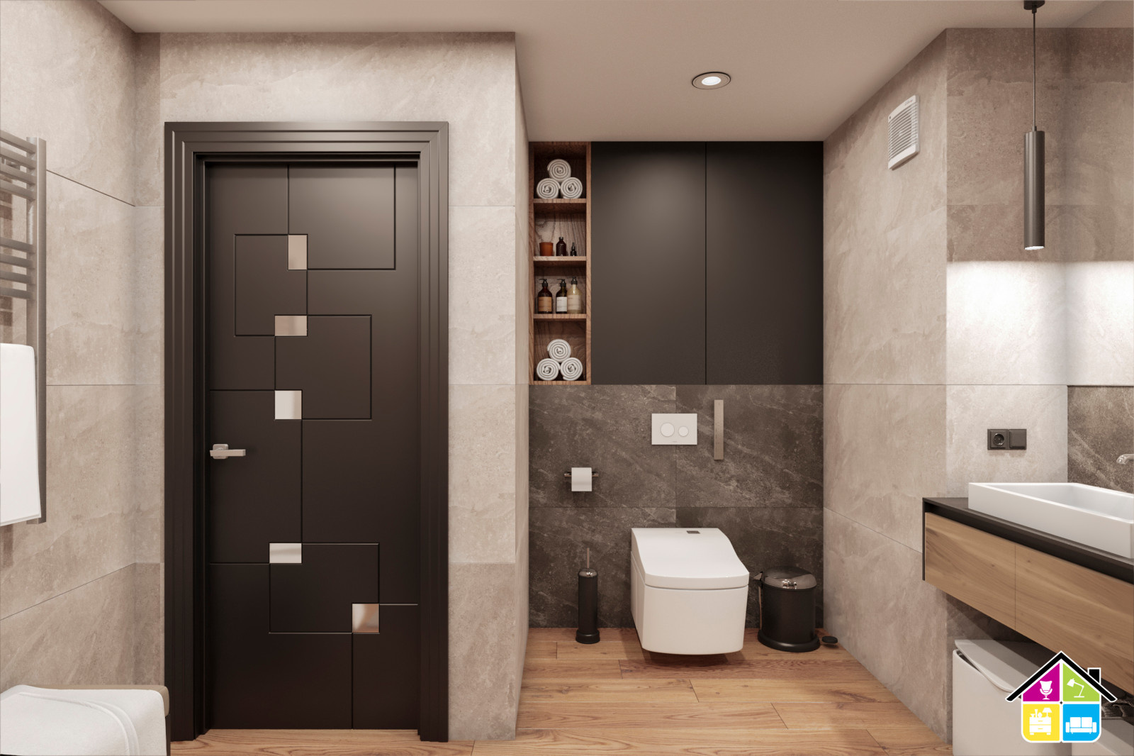 Дизайн проект квартиры Запарина 11, г.Хабаровск