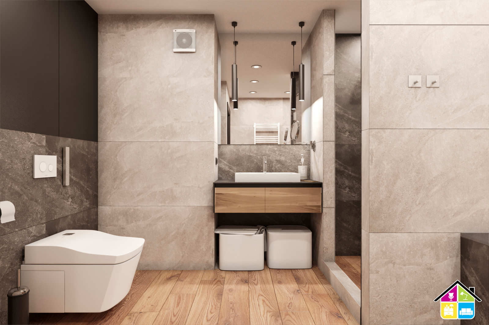 Дизайн проект квартиры Запарина 11, г.Хабаровск