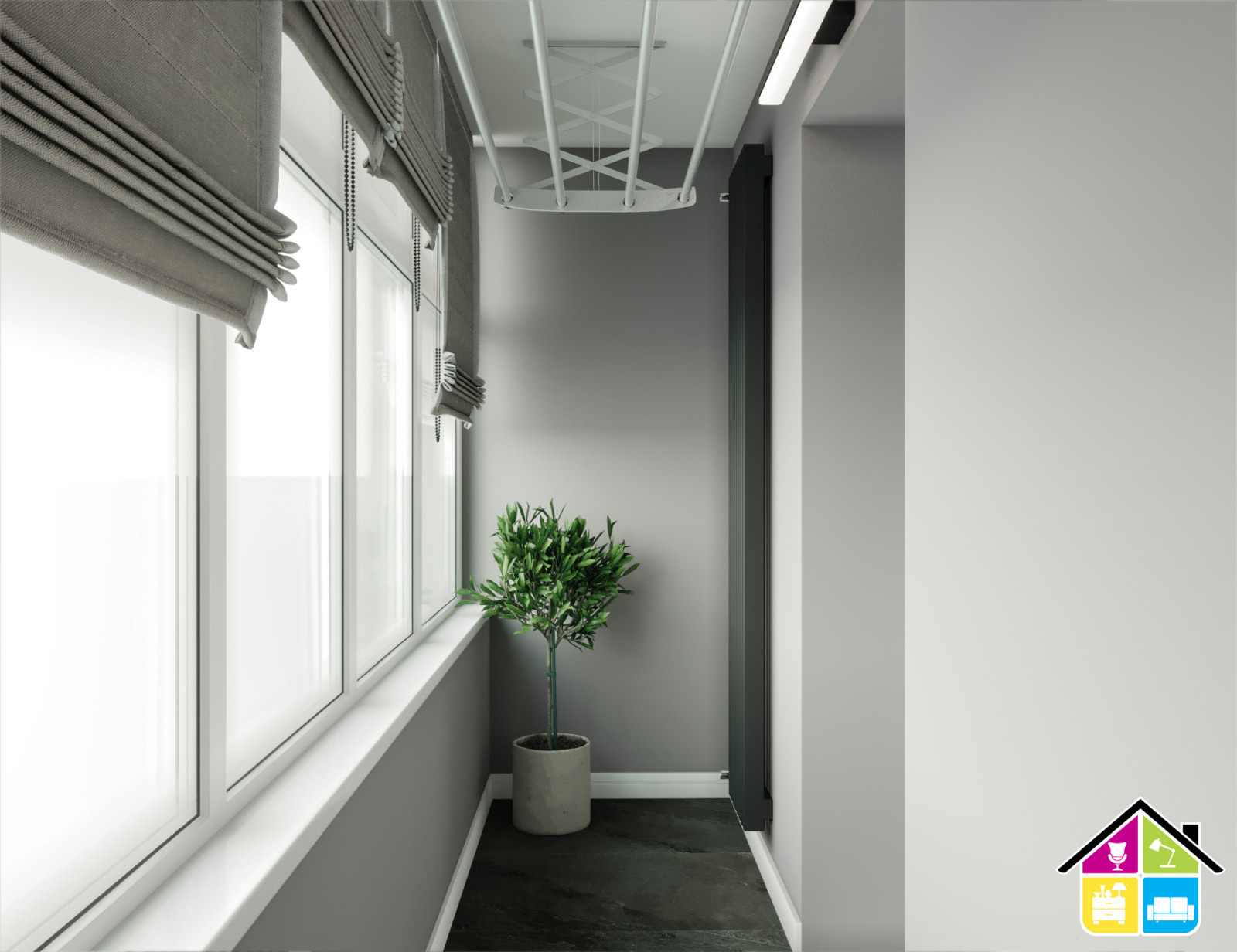 Дизайн проект квартиры Запарина 11, г.Хабаровск